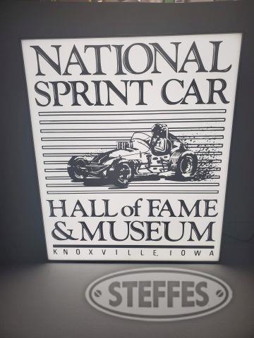 National Sprint Car Hall of Fame & Museum lighted sign